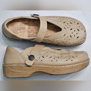 Alegria Latte Breeze Ophilia Laser Cut Sz37 Cottagecore Femine Shoes